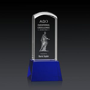 Silkwood 3D Award on Base - Blue