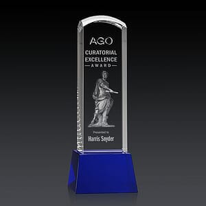 Silkwood 3D Award on Base - Blue