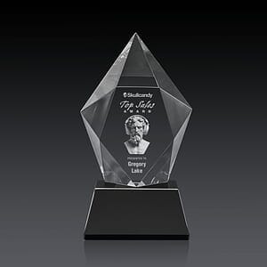 Devron 3D Award on Base - Black