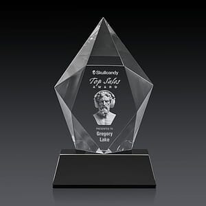 Devron 3D Award on Base - Black