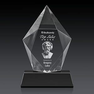 Devron 3D Award on Base - Black