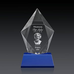 Devron 3D Award on Base - Blue