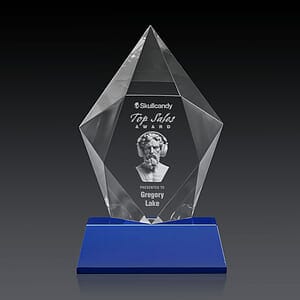 Devron 3D Award on Base - Blue