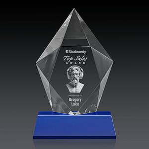 Devron 3D Award on Base - Blue