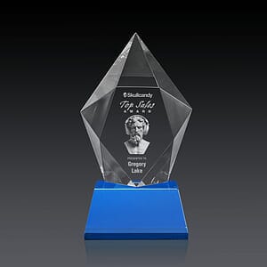Devron 3D Award on Base - Sky Blue
