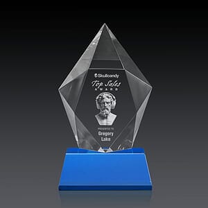 Devron 3D Award on Base - Sky Blue
