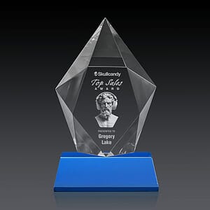 Devron 3D Award on Base - Sky Blue