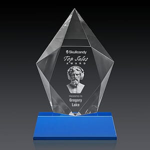 Devron 3D Award on Base - Sky Blue