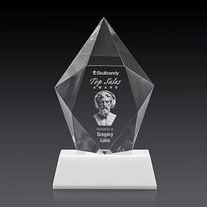 Devron 3D Award on Base - White