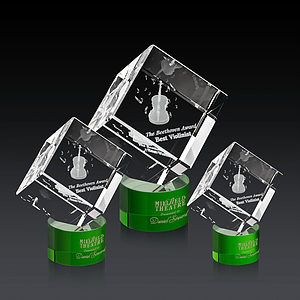 Burrill 3D Award on Marvel Base - Green
