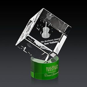 Burrill 3D Award on Marvel Base - Green