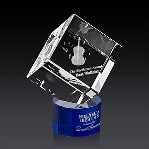 Burrill 3D Award on Marvel Base - Blue
