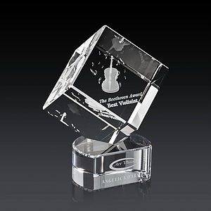 Burrill 3D Award on Paragon Base - Clear