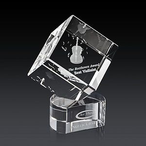 Burrill 3D Award on Paragon Base - Clear