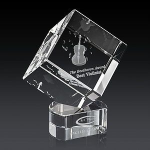 Burrill 3D Award on Paragon Base - Clear