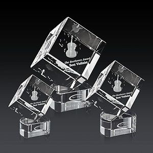 Burrill 3D Award on Paragon Base - Clear