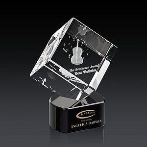 Burrill 3D Award on Paragon Base - Black