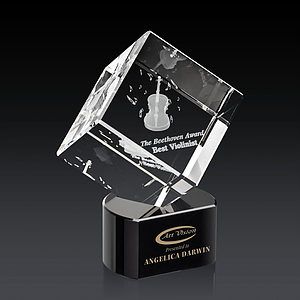 Burrill 3D Award on Paragon Base - Black