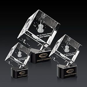 Burrill 3D Award on Paragon Base - Black