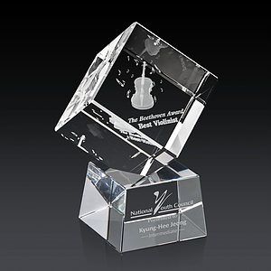 Burrill 3D Award on Robson Base - Clear