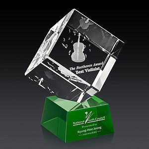 Burrill 3D Award on Robson Base - Green