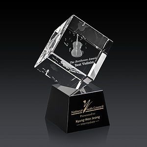 Burrill 3D Award on Robson Base - Black