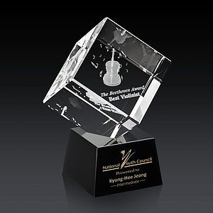 Burrill 3D Award on Robson Base - Black