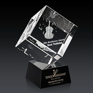 Burrill 3D Award on Robson Base - Black