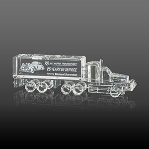 Crystal 18 Wheeler Award 3D