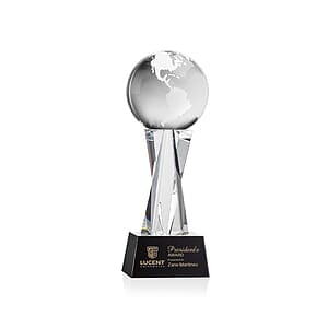 Globe Award on Grafton Base - Black
