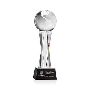 Globe Award on Grafton Base - Black