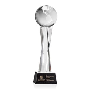 Globe Award on Grafton Base - Black