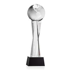 Globe Award on Grafton Base - Black
