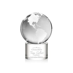 Globe Award on Marvel Base - Clear