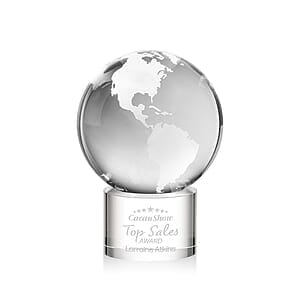 Globe Award on Marvel Base - Clear