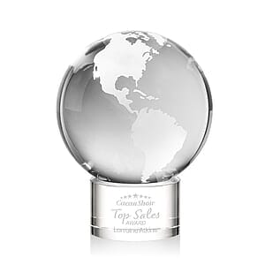 Globe Award on Marvel Base - Clear