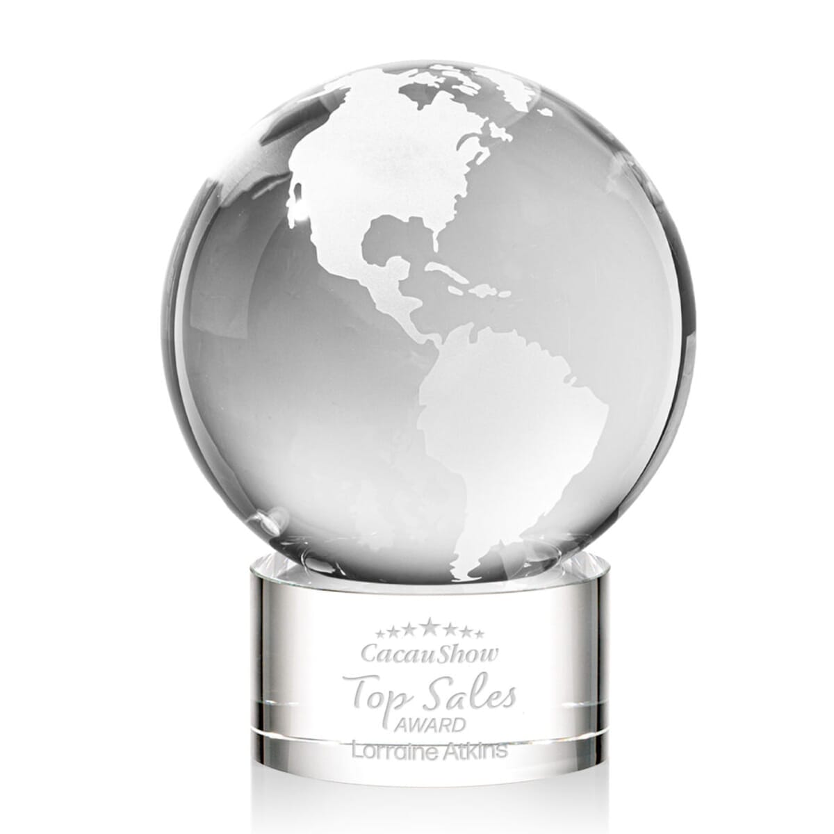 Globe Award on Marvel Base - Clear