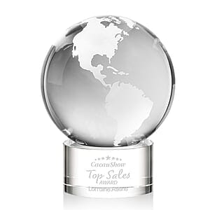Globe Award on Marvel Base - Clear