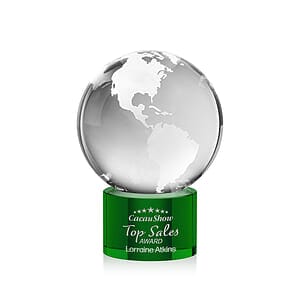 Globe Award on Marvel Base - Green