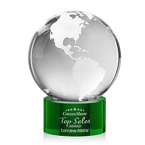 Globe Award on Marvel Base - Green