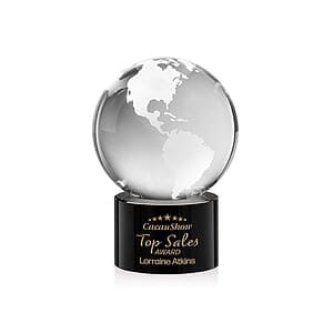 Globe Award on Marvel Base - Black