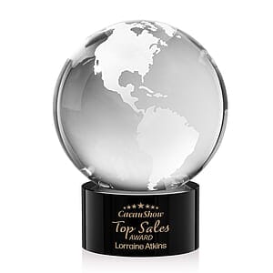 Globe Award on Marvel Base - Black