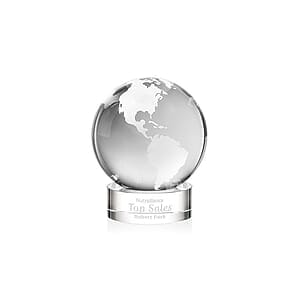 Globe Award on Stanrich Base - Clear