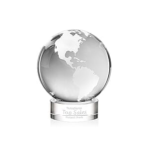 Globe Award on Stanrich Base - Clear