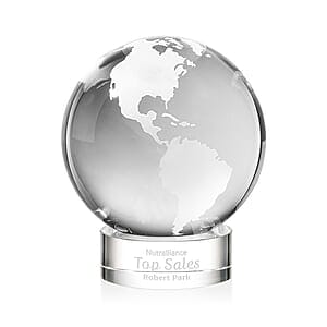 Globe Award on Stanrich Base - Clear
