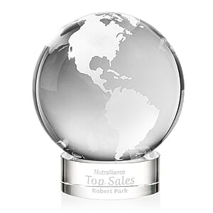 Globe Award on Stanrich Base - Clear
