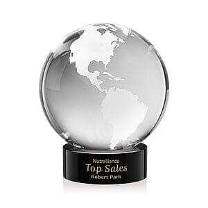 Globe Award on Stanrich Base - Black