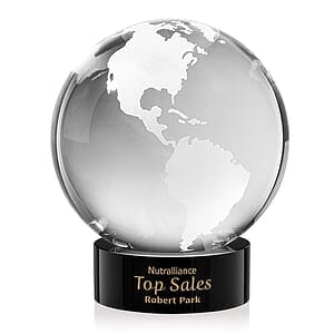 Globe Award on Stanrich Base - Black