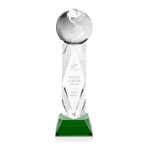 Globe Award on Toscana Base - Green