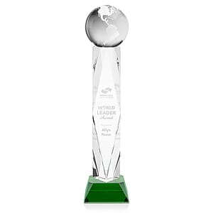 Globe Award on Toscana Base - Green
